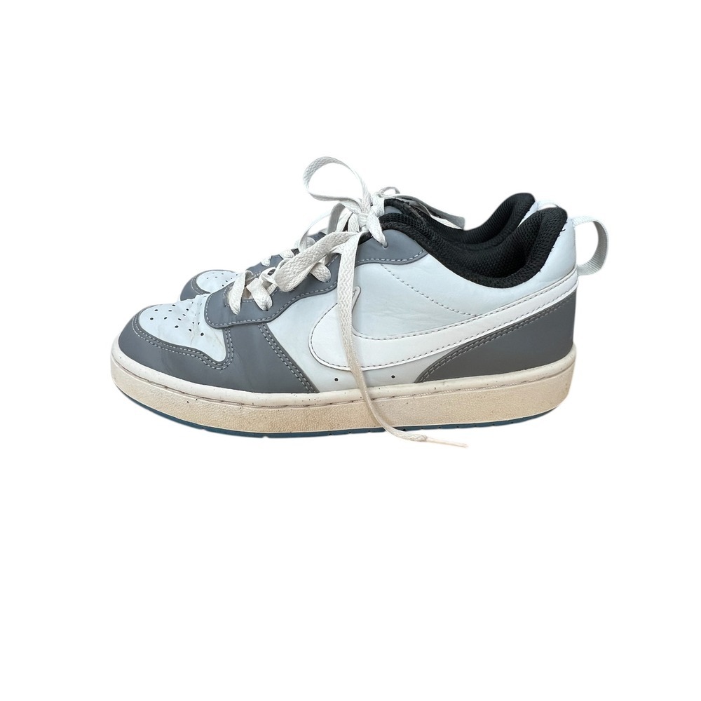 Nike Court Borough Low Recraft Grey White Blue DV5456-019 Kids 5.5Y Sneakers